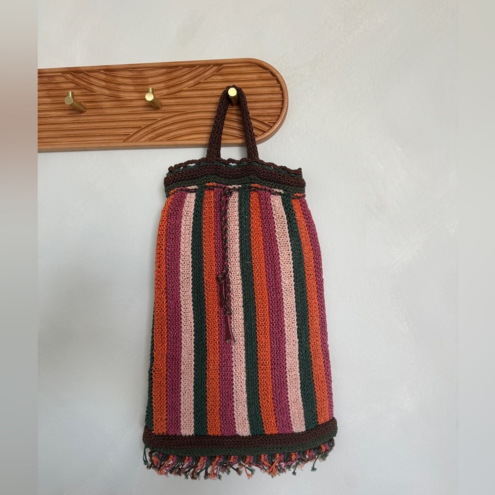 colorful crochet bag